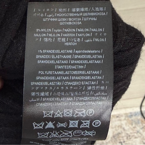 GUESS Ribbed Zip-Front Midi Dress – Black - Picture 9 of 9